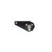 Black metal bracket with screws for KC HiLiTES Universal 50in. Overhead Xross Bar Light Mount