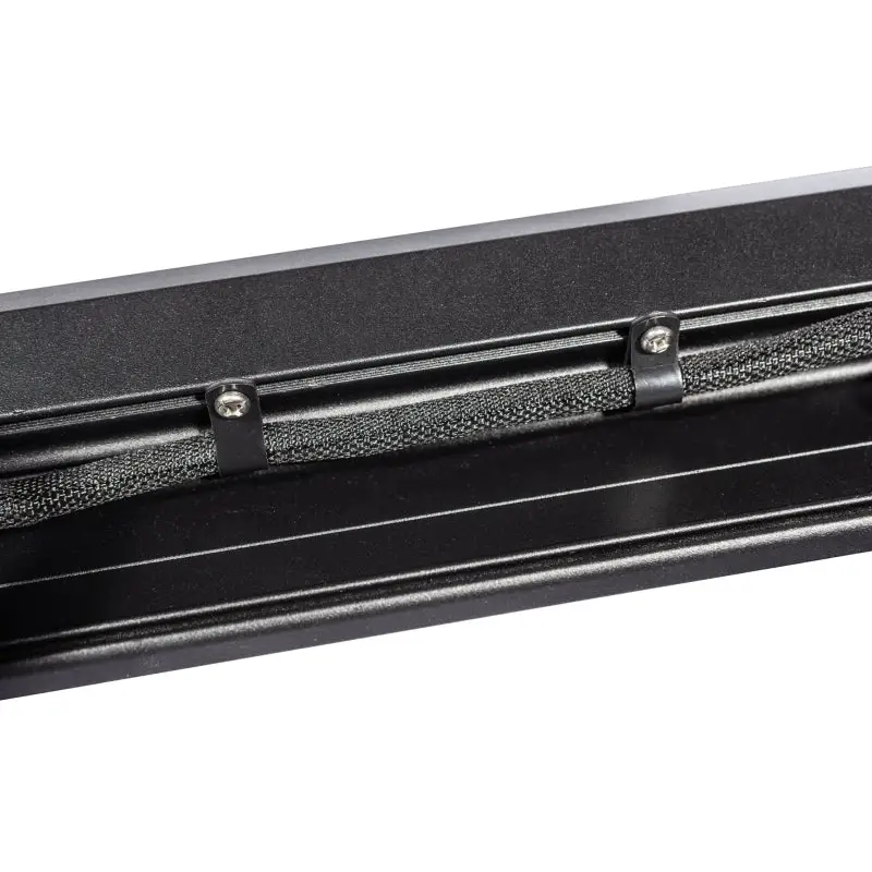 Black metal box with latch for KC HiLiTES Universal 50in. Overhead Xross Bar Light Mount (Bar Only/Req. Mount Brackets)