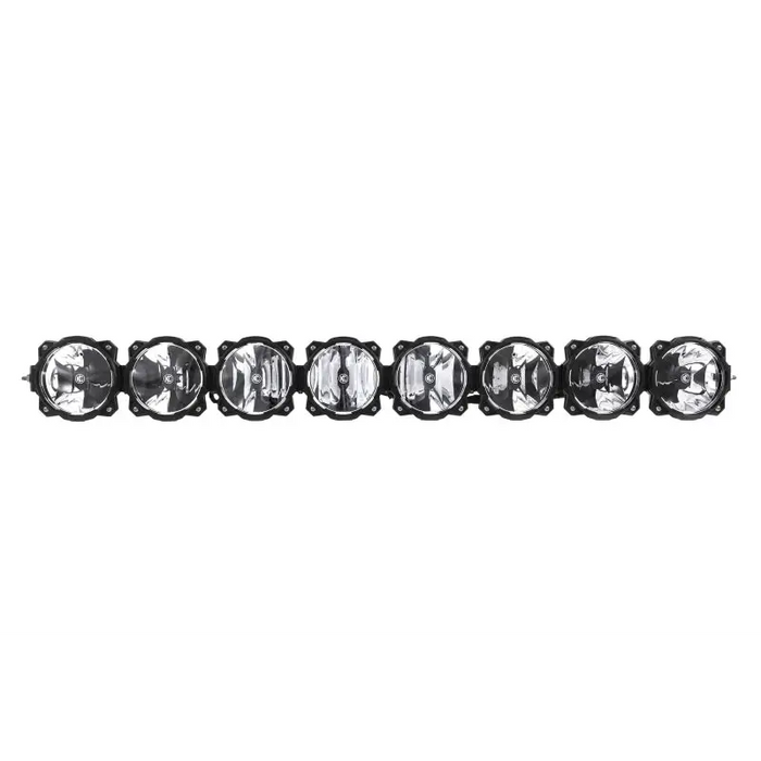 Black and white crystal bracelet on gravity LED light bar