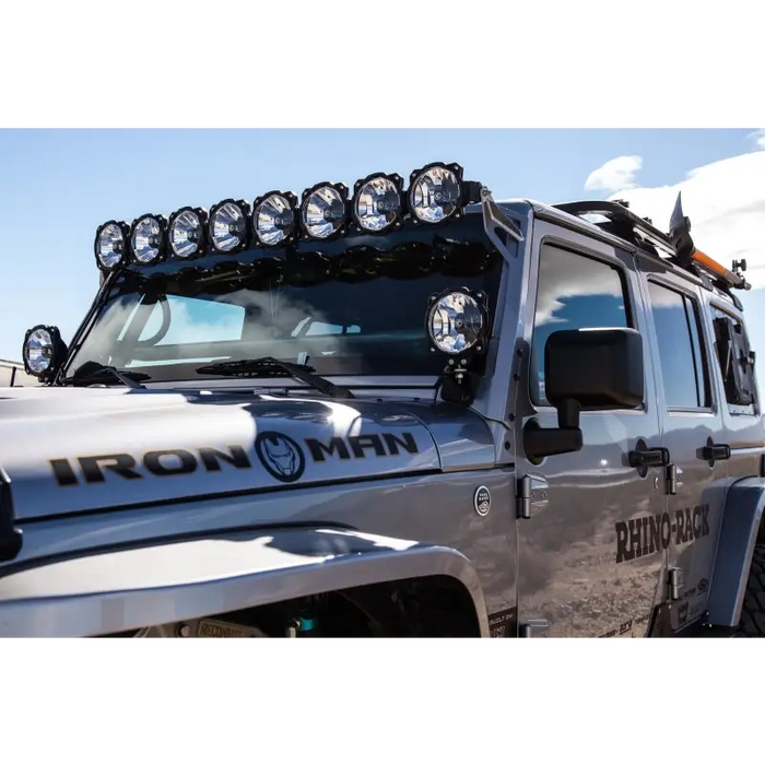 KC HiLiTES Universal 50in. Pro6 Gravity LED 8-Light 160w Combo Beam Light Bar - Off-Road Jeep with Light Bar