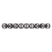 Black and white bracelet with row of stones displayed - KC HiLiTES Universal 57in. Pro6 Gravity LED Light Bar