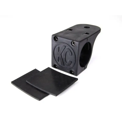 Black plastic mounting bracket for KC HiLiTES Universal Tube Clamp, 1.75in. To 2in. Bar