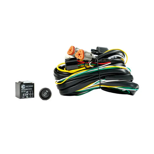 KC HiLiTES Flex Era Wiring Harness with 40 AMP Relay and LED Rocker Switch