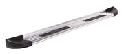 Black and silver metal door handle for lund 02-09 jeep liberty trailrunner extruded running boards - brite