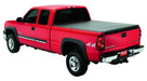 Red truck with black genesis tri-fold tonneau cover for toyota tacoma 6ft. Bed