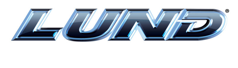 New game logo displayed on lund 05-17 toyota tacoma access cab 5in. Oval curved steel nerf bars - black