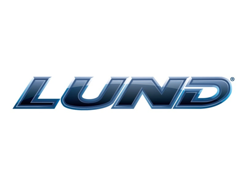 Lund 05-17 toyota tacoma access cab 5in. Oval curved steel nerf bars - black logo