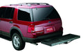Red suv with ramp attached, lund universal 20in x 60in basic cargo carrier for 2in hitches - black