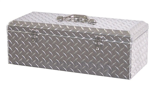 Lund universal challenger specialty tool box - brite: silver metal box with latch, perfect for jeep wrangler or ford bronco