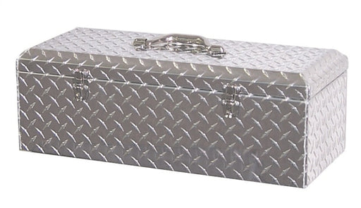 Lund universal challenger specialty tool box - brite, silver metal box with latch