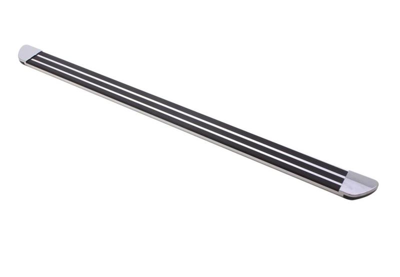 Stainless steel bar handles for lund universal crossroads 80in. Running board on extended cab pickup