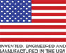 Lund universal folding arched ramps - brite featuring american flag with ’invented, engineered and manufactured in the usa’