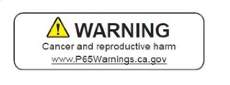 Warning sign on lund universal license plate relocation kit for bull bars - black