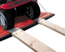 Red lawn tractor with ramp attached - lund universal ramp kit for 2x8in to 2x10in planks 9x7.5x2