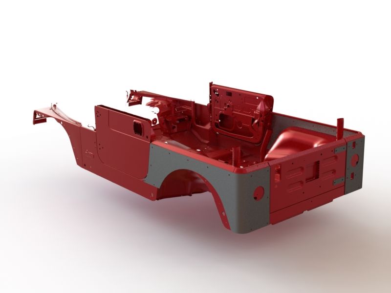 4" Stretch Corner Guards for Jeep TJ - Aluminum