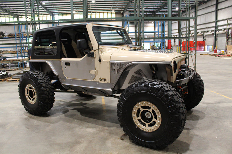Crusher Rocker Guards with Boat Side Steps for Jeep TJ