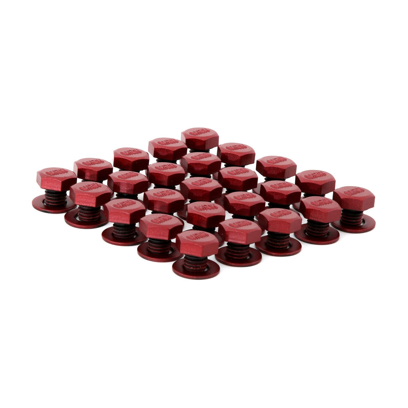 Method lip bolt matte red mrw street kit - red plastic screws on display