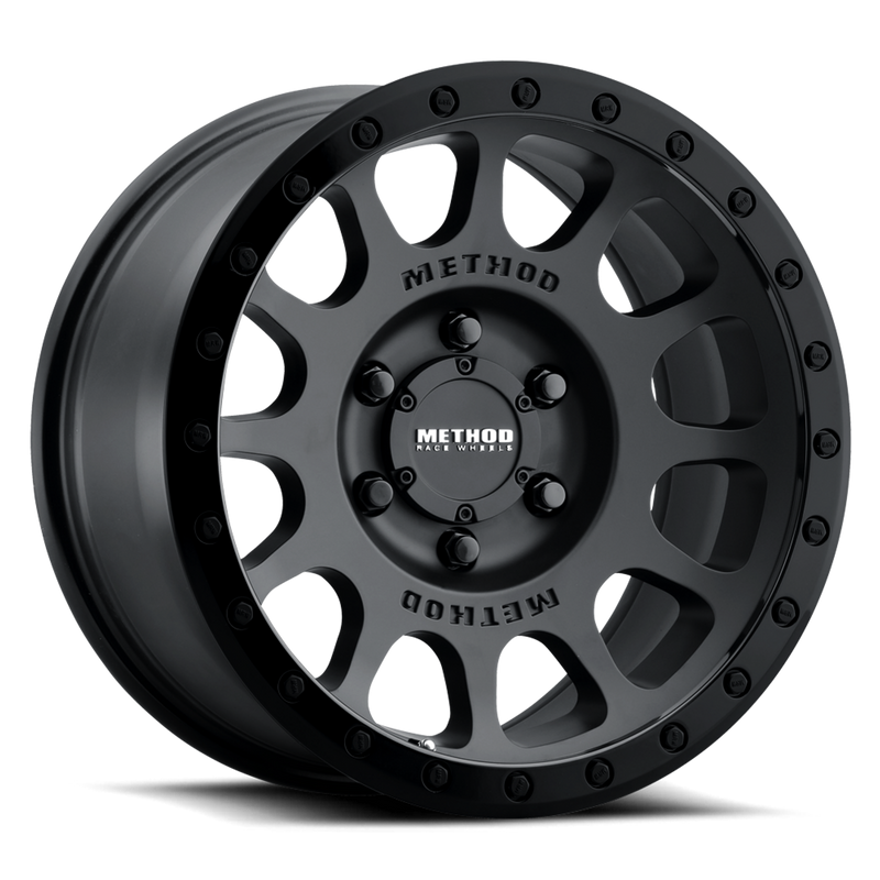 Method mr305 nv 17x8.5 0mm offset 8x6.5 black wheel