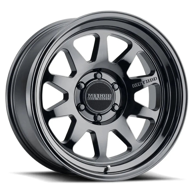 Method mr316 17x8 gloss titanium wheel - black finish