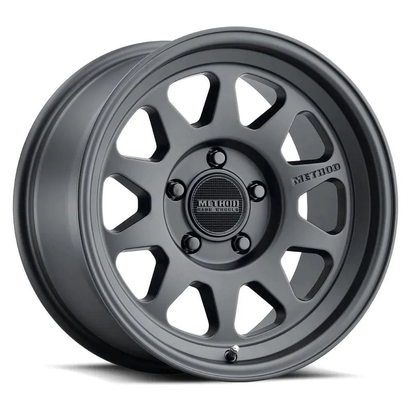 Method mr316 17x8 25mm offset matte black wheel