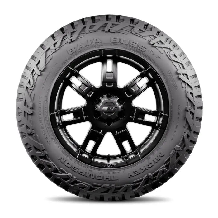 Mickey Thompson Baja Boss A/T Tire - black wheel and tire on white background