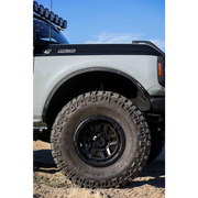White truck with black wheels and Mickey Thompson Baja Legend MTZ Tire - 35X12.50R17LT