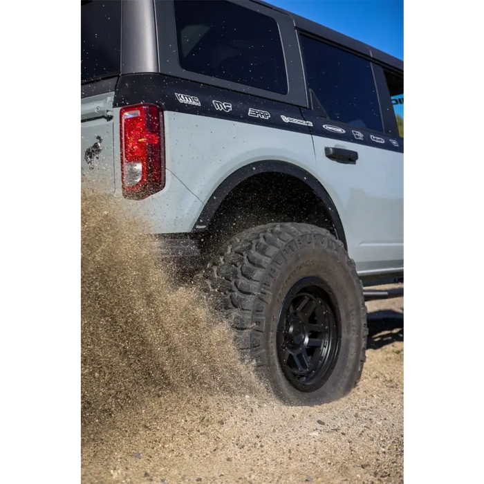 White truck driving through muddy road - Mickey Thompson Baja Legend MTZ Tire