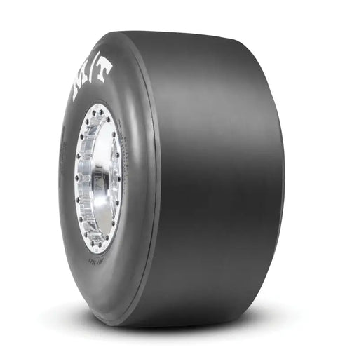 Mickey Thompson drag tire with white rim - 26.0/10.0-15 L8