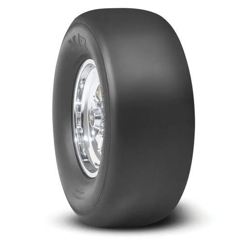 Mickey Thompson Pro Bracket Radial Tire - 28.0/10.5R15 X5 90000024498 - Tire with white rim and black
