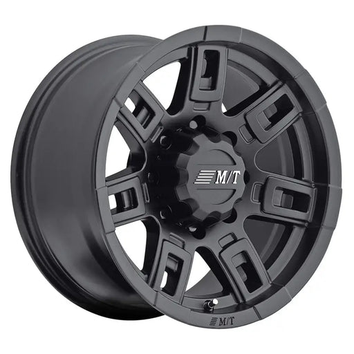 Mickey Thompson Sidebiter II Center Cap - Bolt On Pop-Top 5X4.5/5.0, black wheel with black rim