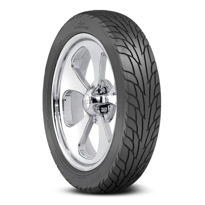 Mickey Thompson Sportsman S/R tire on white background.