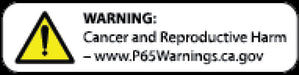 Warning sign displayed on mishimoto 86-95 ford mustang gt 68 degree racing thermostat (excl cobra)