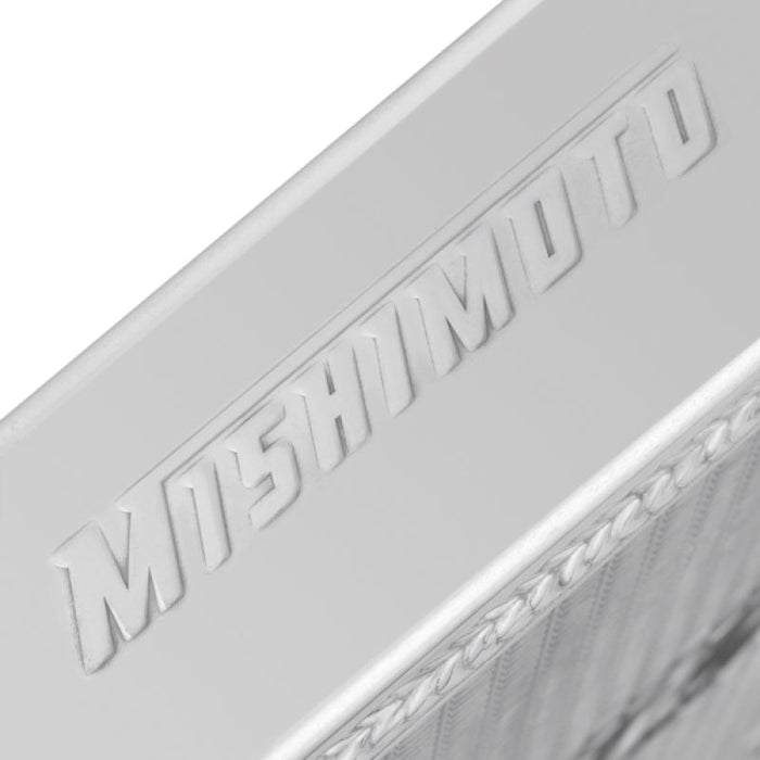 Silver metal door handle - mishimoto mitsubishi lancer evo iv-vi manual aluminum radiator