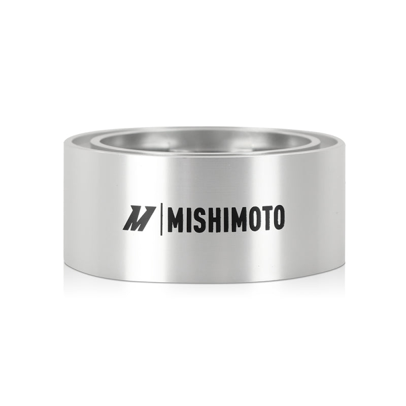 Silver oil filter spacer with ’mismo’ ring - mishimoto oil filter spacer 32mm m22 x 1.5 thread