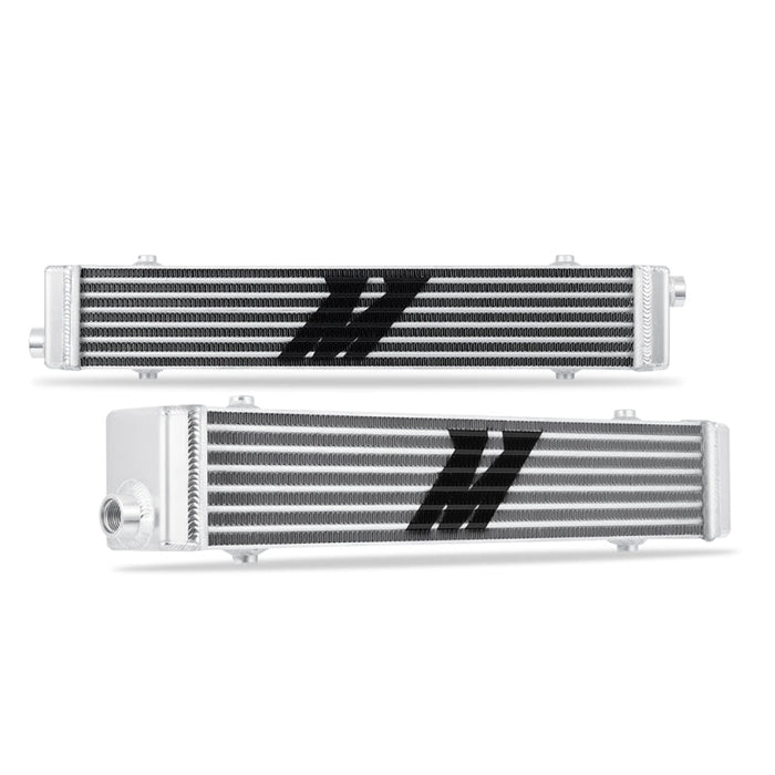 Mishimoto universal tube and fin performance oil cooler plates with black letters