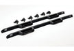 N-fab epyx 05-18 toyota tacoma double cab front bumper brackets - tex. Black