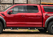 Red truck parked in front of barn - n-fab epyx 07-18 jeep wrangler jk 4dr suv cab length - tex. Black