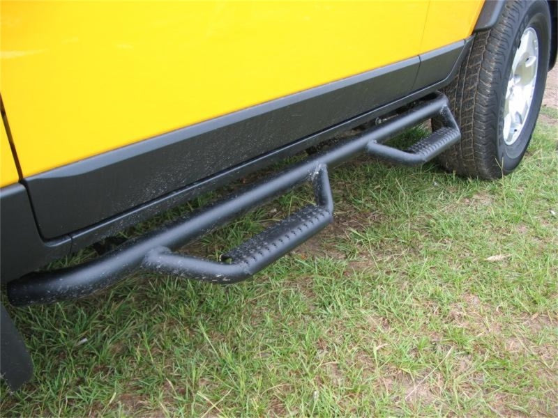 Yellow truck with black side step - n-fab nerf step for 06-17 toyota fj cruiser suv 4 door, 2in wheel nerf
