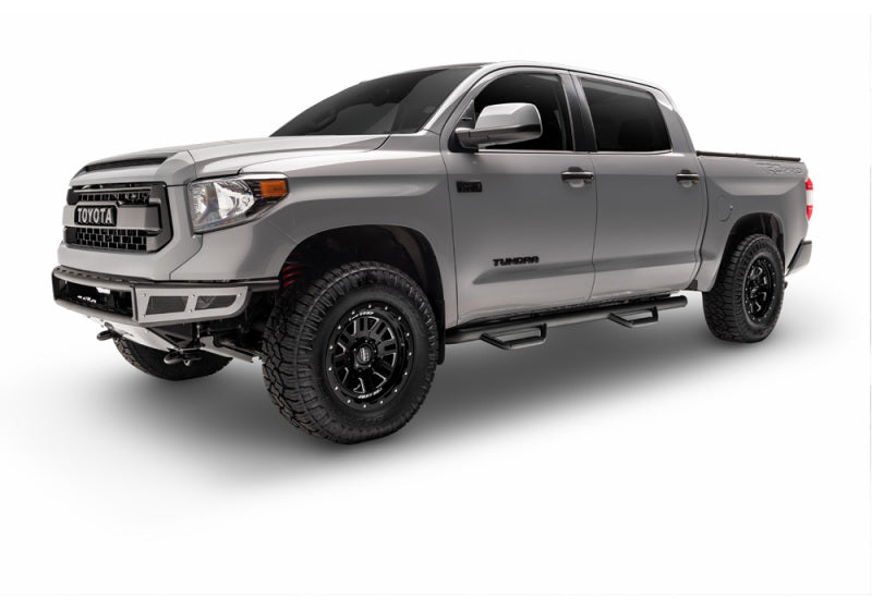 Gray truck with black wheels - n-fab nerf steps for 16-17 toyota tacoma double cab 6ft bed