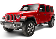 Jeep wrangler jl suv with n-fab gloss black wheel nerf steps - w2w concept image