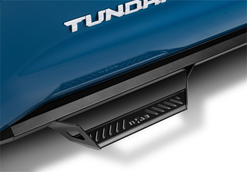 N-fab predator pro step system - front bumper plate with logo - toyota tacoma