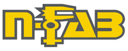 Football team logo on n-fab rock rails for toyota tacoma double cab - texas black