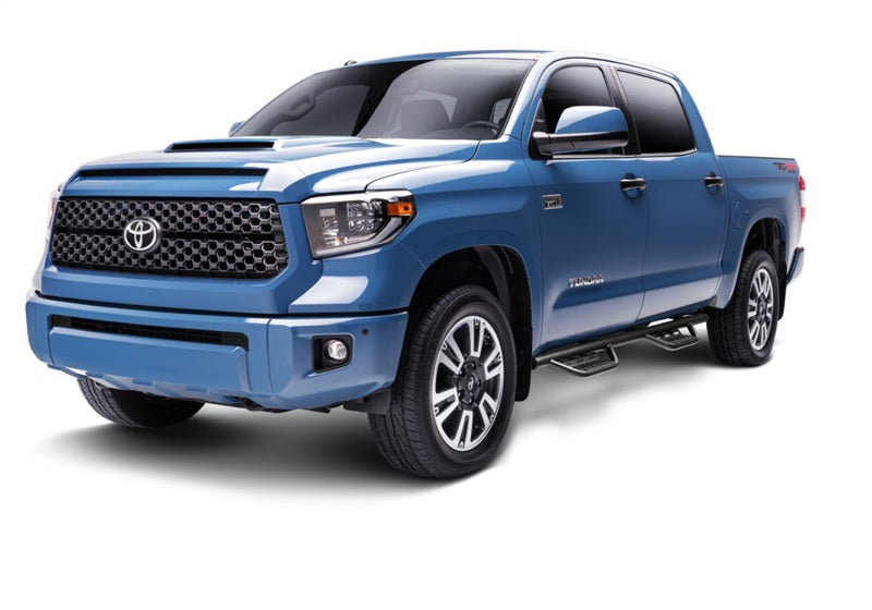 Blue toyota tundra truck on n-fab rs nerf steps - cab length