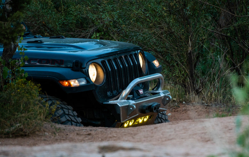 JL/JT Baja S1 LED Pod Mount — Aluminum Front Skid Compatible