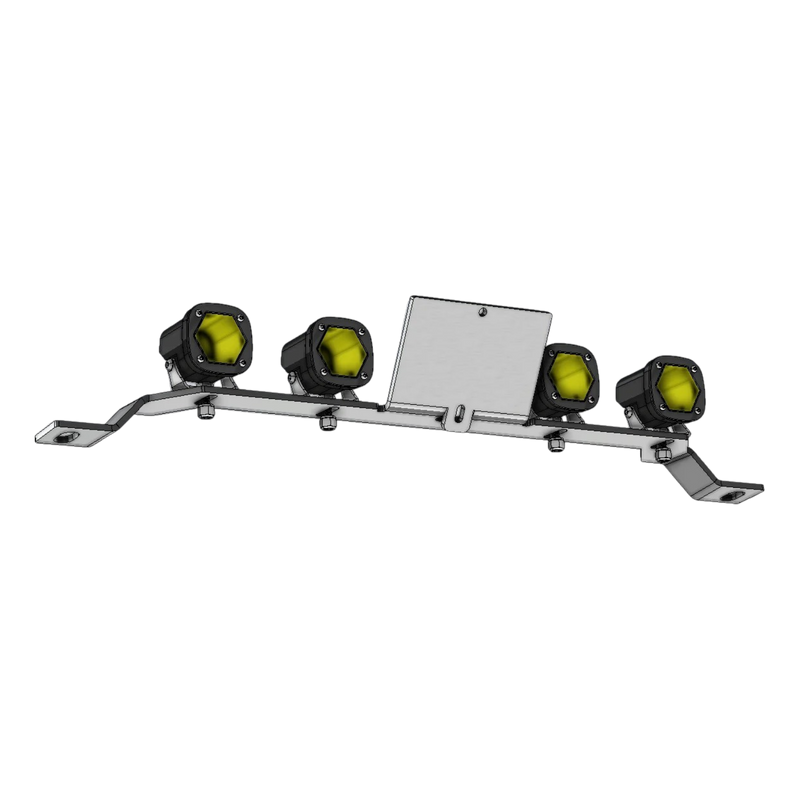 JL/JT Baja S1 LED Pod Mount — Aluminum Front Skid Compatible