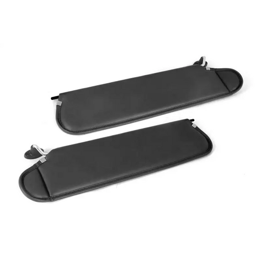 Black leather seat covers for Jeep Wrangler TJ sun visors