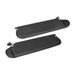 Black leather seat covers for Jeep Wrangler TJ sun visors