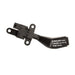 Black plastic cruise control lever handle against white background