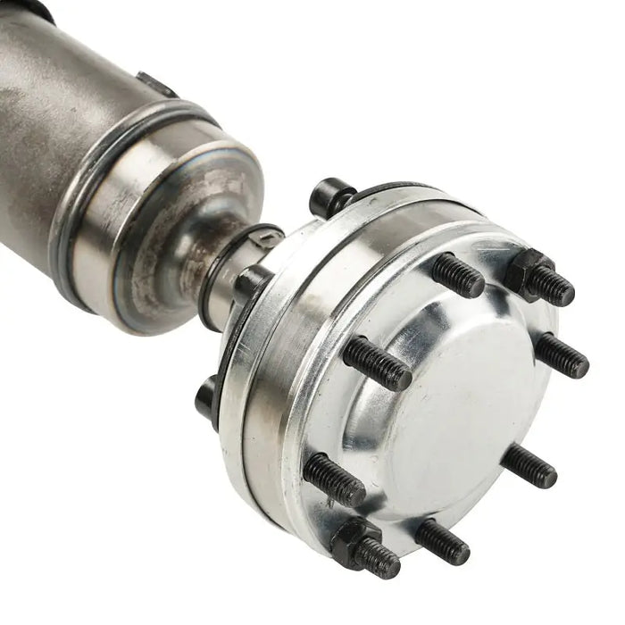 Close up of Omix driveshaft front D44 on white background