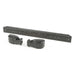 Front bumper kit for 97-06 Jeep Wrangler with black metal door handle and plastic handles